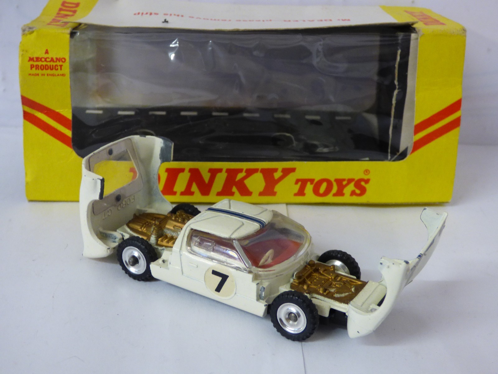 Dinky 215, Ford GT Racing Car - Free Price Guide & Review