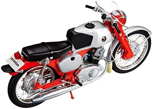 EBBRO 1/10 Honda CB92 1959 Red/Black Bike model Diecast Bike Japan 10023 - Immagine 2 di 3