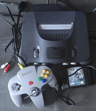 Nintendo 64 N64 Console + Controller All Cables + Turok 2 Game Cart