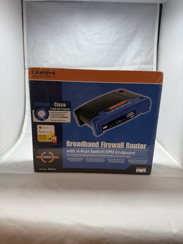 Linksys BEFSX41 100 Mbps 4-Port 10/100 Cable/DSL Firewall Router New Sealed