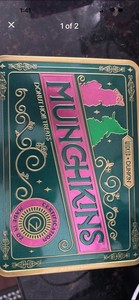 Dunkin Munchkins Donut Hole Treats Wicked Advertising Tin, Green Pink Gold 2024