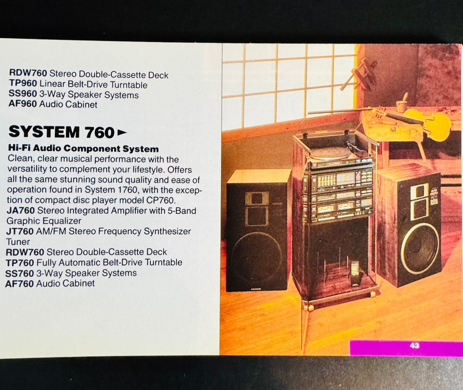1985 SANYO CONSUMER ELECTRONICS CATALOG TV, Stereo, Betamax, Tape, CD, MORE NM