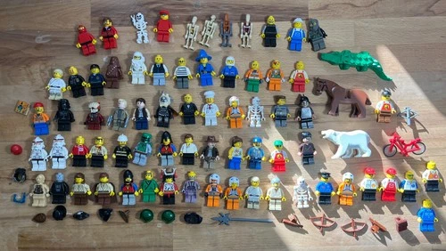 Lego Minifigures (Lot of 70) - Star Wars, Ninja Castle, Etc. +  Accessories!!!