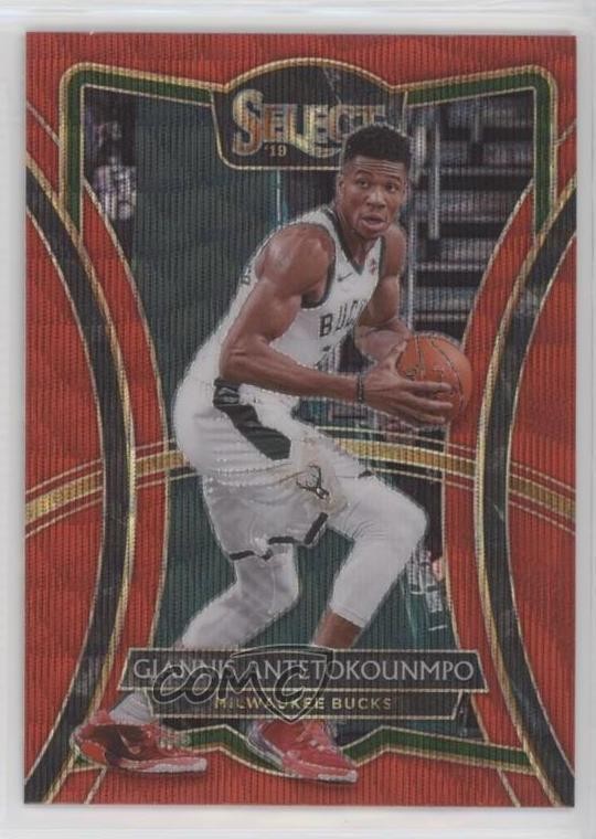 2019 Panini Select Premier Level Tmall Red Wave Prizm Giannis Antetokounmpo hs9