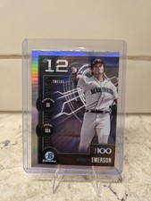2025 Bowman Chrome Scouts Top 100 Colt Emerson BTP-12 Mariners Baseball