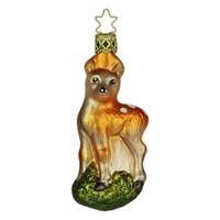 "Christbaumkugel Figur \"Rehkitz\" Christbaumschmuck Glas Weihnachten"
