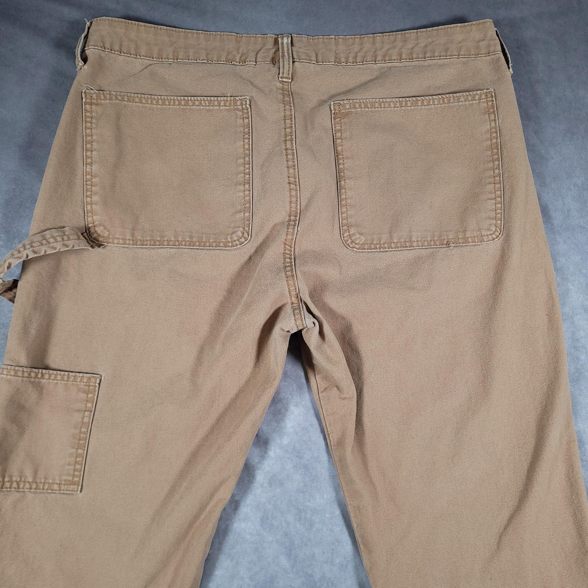 No Boundaries Double Knee Pants Mens 36x28 Khaki Workwear