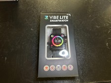BRAND NEW IN BOX 3Plus Vibe Lite Smartwatch Fitness Tracker BLACK