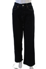 Blank NYC, Womens Wide-Leg Jeans Dark Blue Mid-Rise Size 27