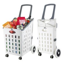 Shopping Cart for Groceries, 75L Extra Large Capacity Grocery Cart 360  Rolli...