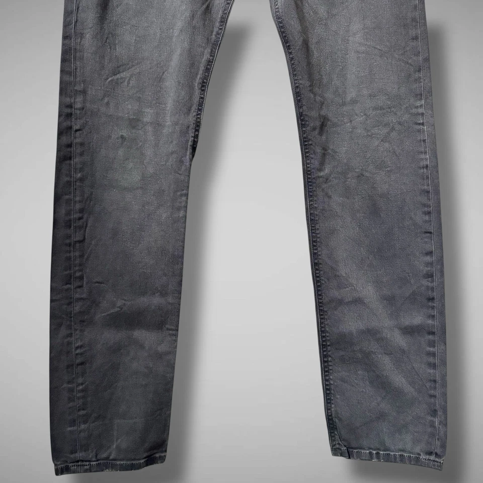 Jeans Diesel Para Hombre 33W 32L Tepphar Delgados Zanahoria Elastizados Gris Lavado Negro Desteñido Foto 4 de 4