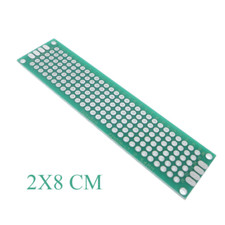 10pcs 2x8cm PROTOTYPE PCB 2.54mm panel double coating/tinning PCB Board