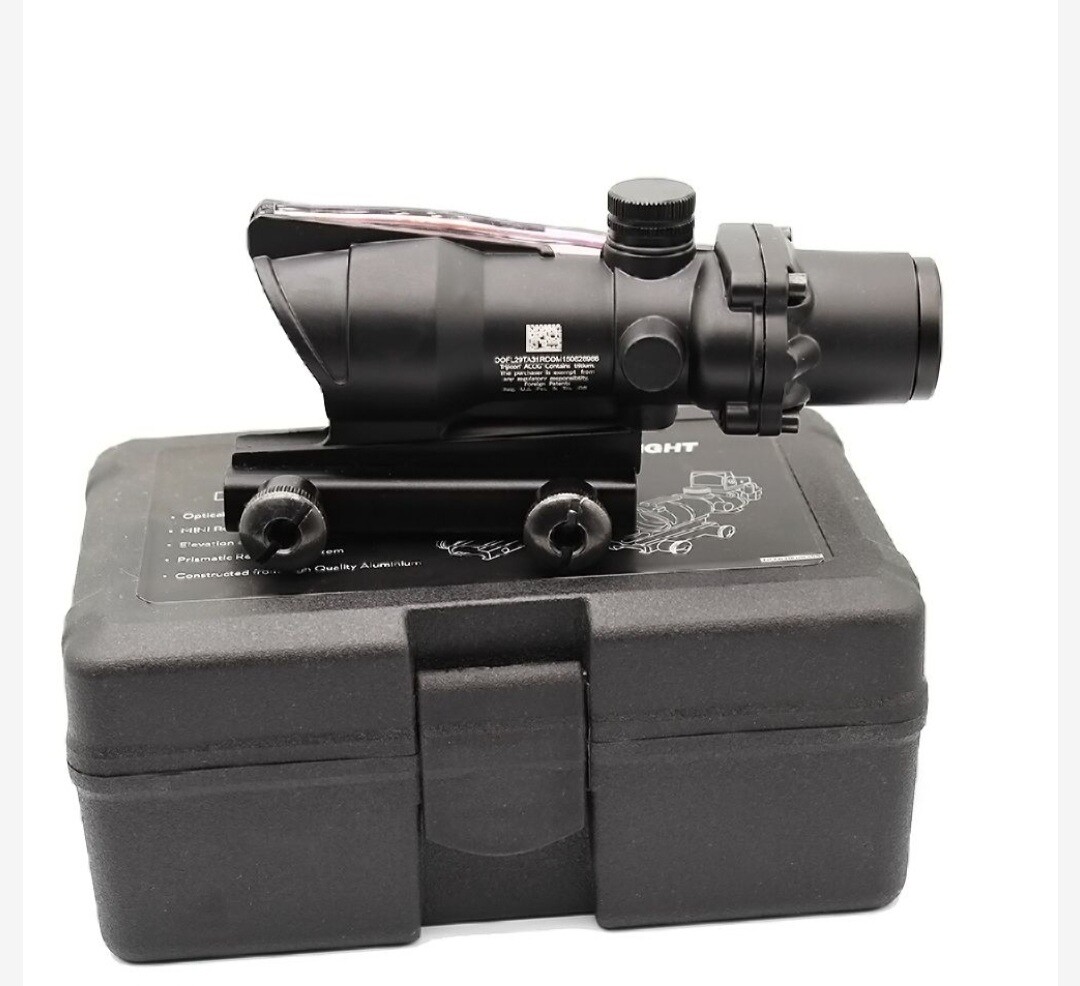 Trijicon Acog Clone 4x32 Scope Reticle Sight Fiber Chevron