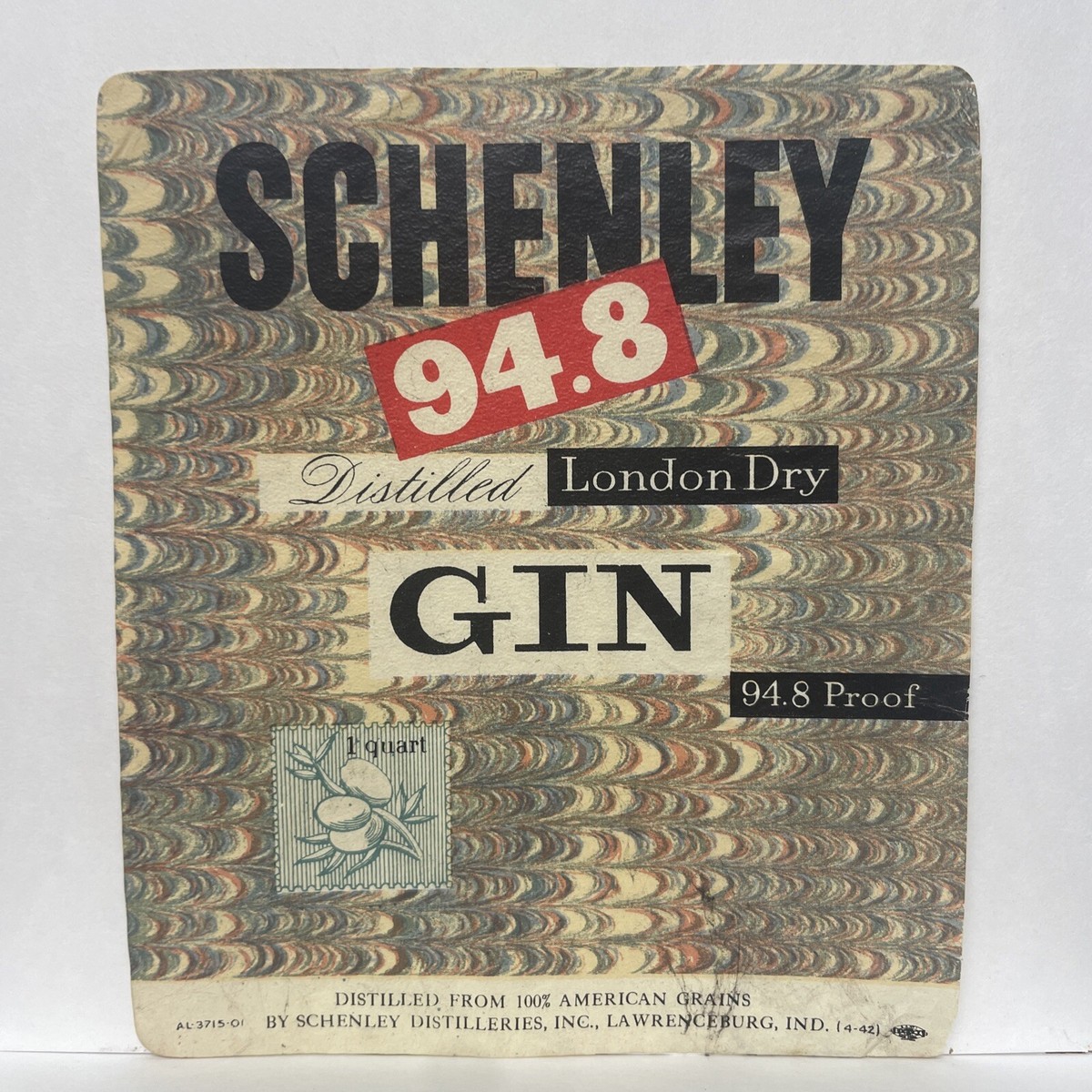 Schenley Distilleries, Inc. Lawrenceburg, Indiana Schenley
