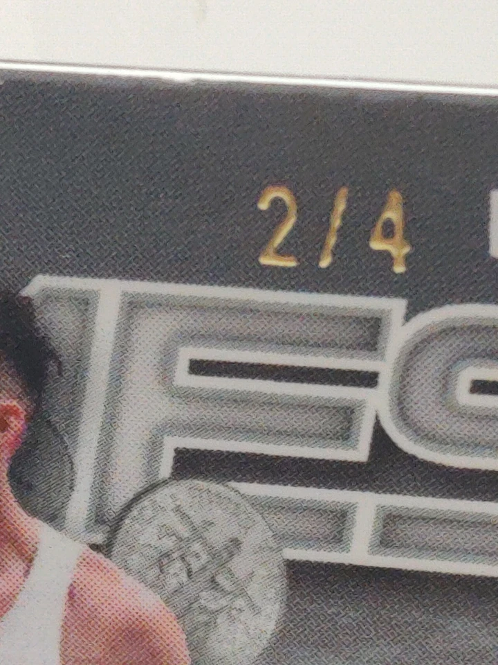 2022-23 Leaf Optichrome Dropping Dimes Blue Kaleidoscope /4 Alex Barcello Auto - Image 3 of 3