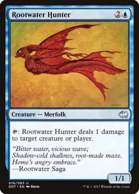 1x Rootwater Hunter NM Eng MTG - Merfolk Vs Goblins