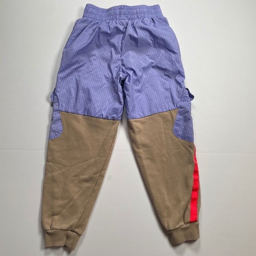 Nike Colorblock Cargo Pants Active Joggers Athletic Purple Orange Kids Size S - Picture 5 of 6