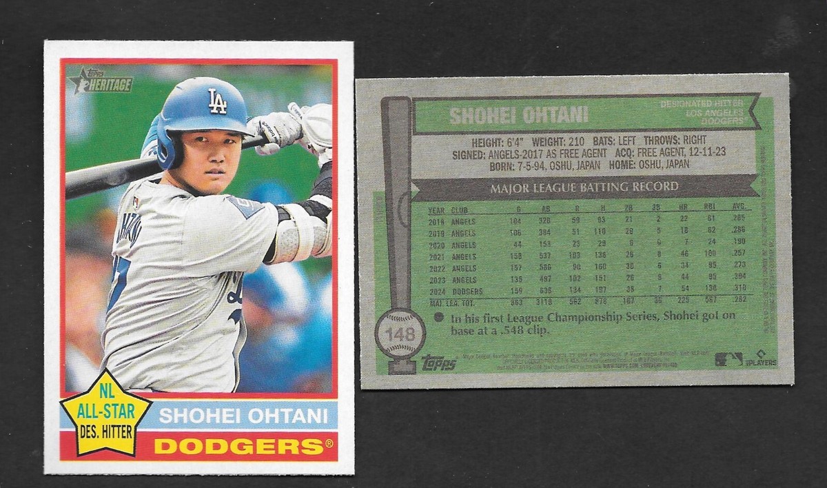 2025 Topps Heritage SHOHEI OHTANI Flipped Bat Variation LOS