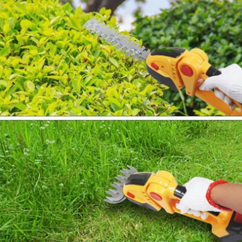 Garten Akku Heckenschere Handgerät 24V 2 in 1 Mini Elektro Grasschere - Bild 10 von 17