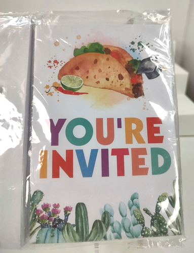 Invitation Graduation "You're Invited "Fiesta & Fun(Male) 12 Cards w/envelopes - Picture 3 of 3
