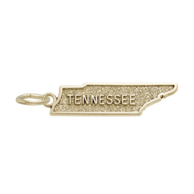 10K or 14K Gold Tennessee Map Charm by Rembrandt