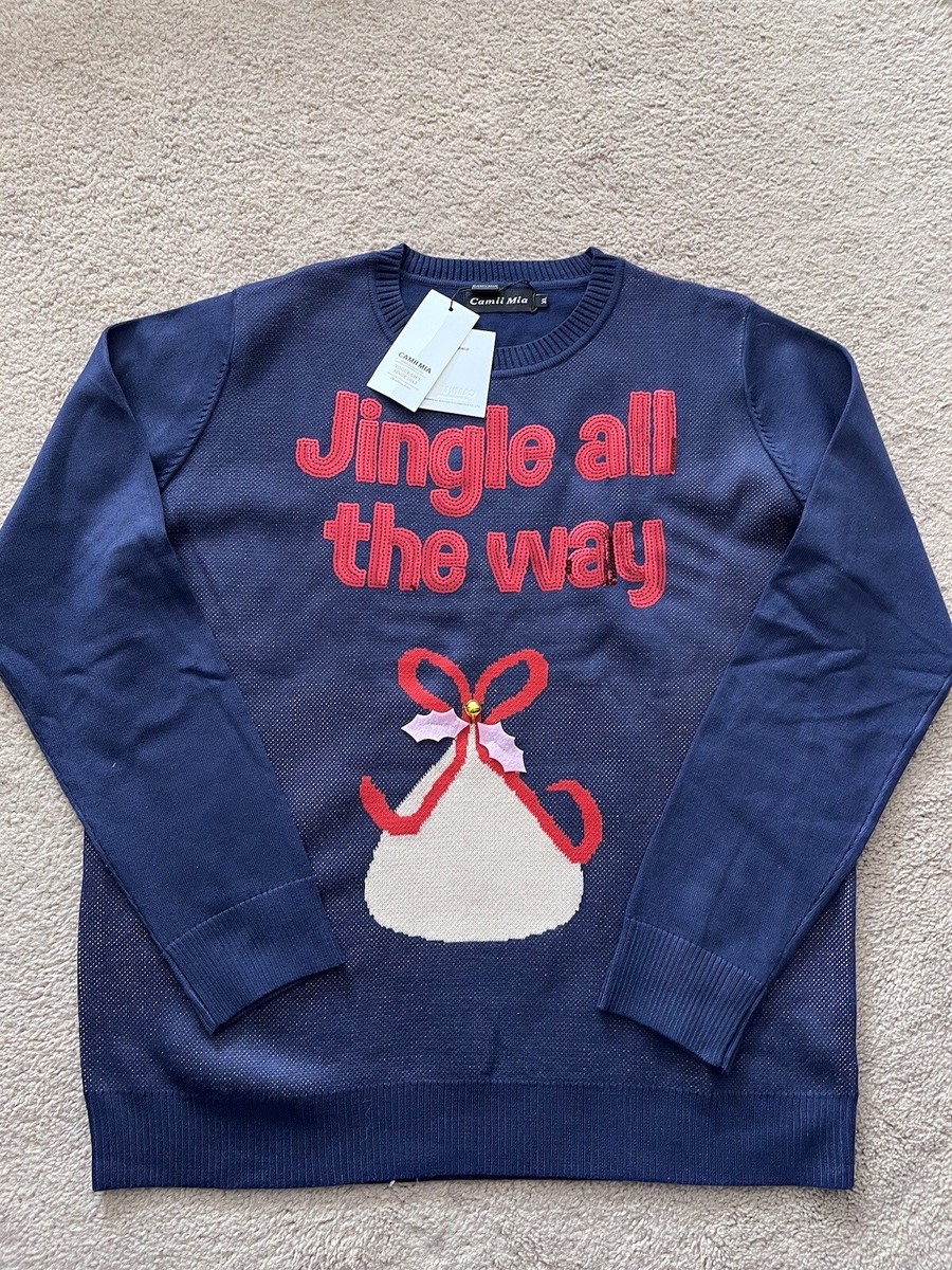 Camii Mia ‘jingle All The Way’ Women’s Christmas Jumper Sweater Size  BNWT