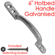 Iron Pull Handle Hot Bed GALVANISED D Hotbed Shed Cast Garden Gate 152mm (6")