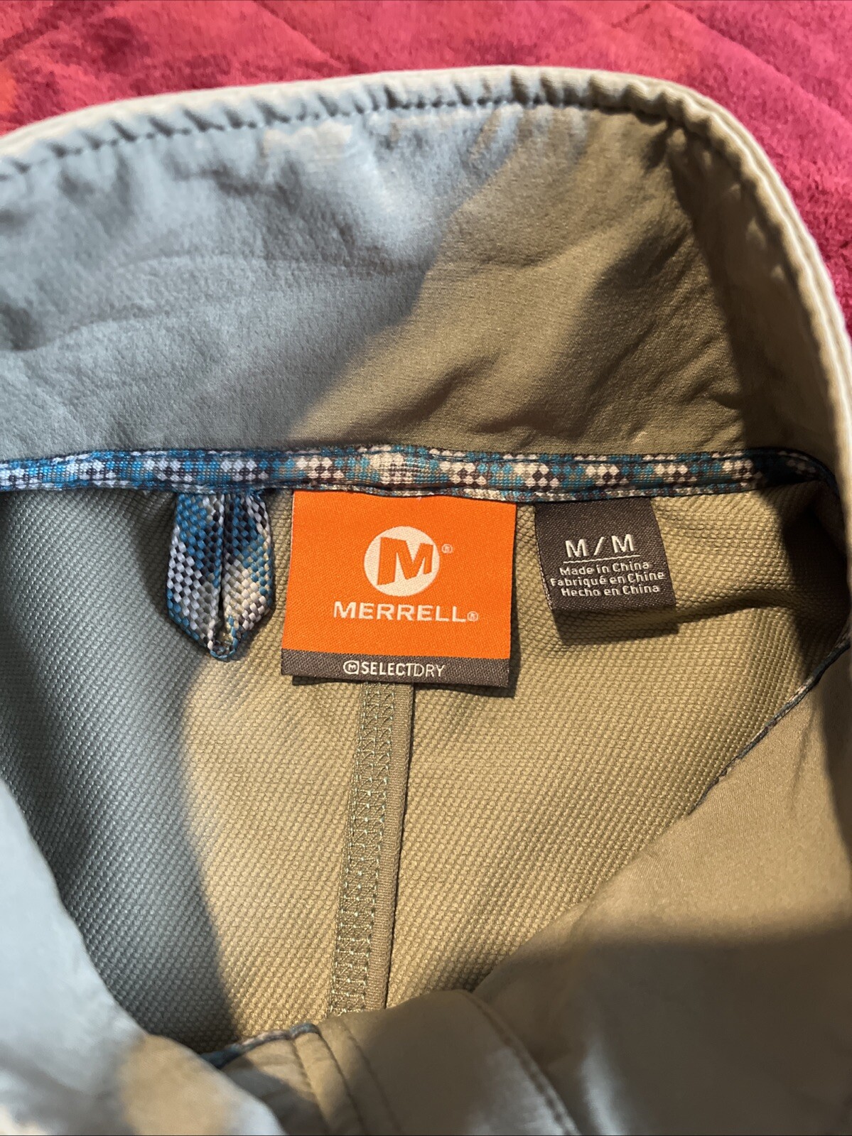 Merrell Full Zip Select Dry Jacket Medium Gray Po… - image 4