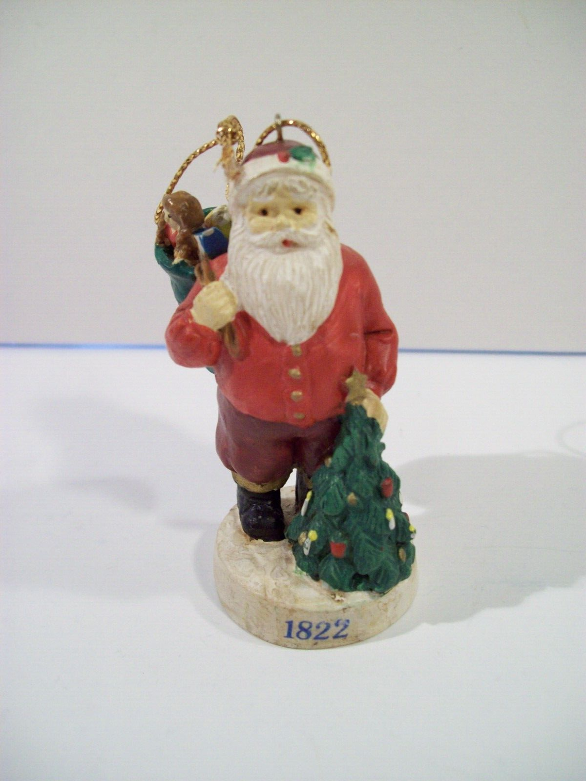 Russ Berrie Santa Through the Ages Ornament 1822 Santa Claus, Vintage