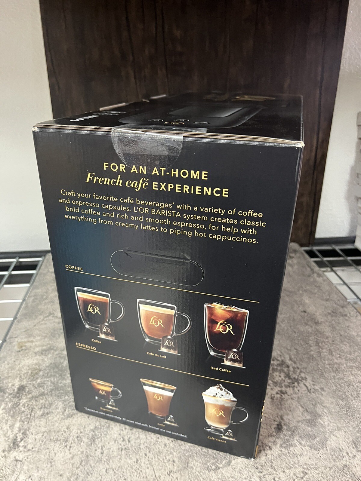 L'OR Barista System Coffee and Espresso Machine Combo by Philips, Black