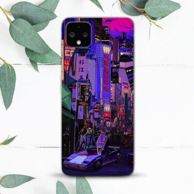 Japanese Night City Aesthetic Street Art Case For Google Pixel 2 3 4 4a 5 6 7 8