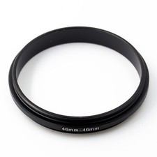 46-46 Male to Male 46mm x0.75 - 46mm x0.75 Double Outer Thread Lens Adapter Ring