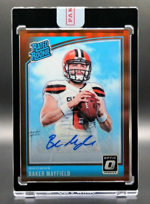2018 Panini CS Preview Edition Baker Mayfield 01/24 Autograph Rated Rookie