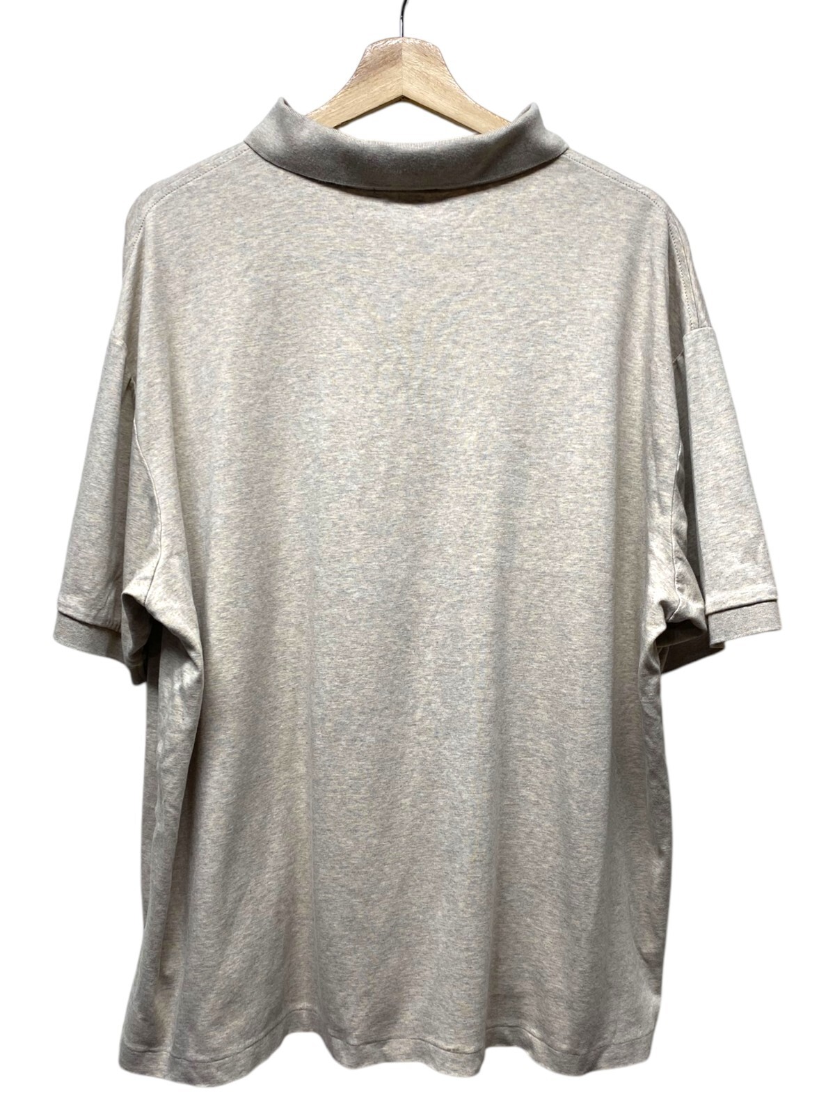 Polo Ralph Lauren camicia uomo taglia 2XB beige manica corta colletto polo carne pony