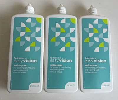 3 x 250ml SPECSAVERS Contact Lens Solution EasyVision - Easipurpose