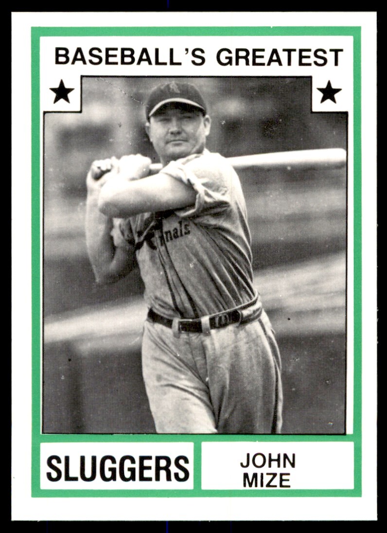 1987 TCMA BASEBALL'S GREATEST SLUGGERS 25 JOHNNY MIZE NEW YORK GIANTS eBay