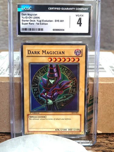 DARK MAGICIAN SYE-001 - 1st Edition - Super Rare CGC Graded 4