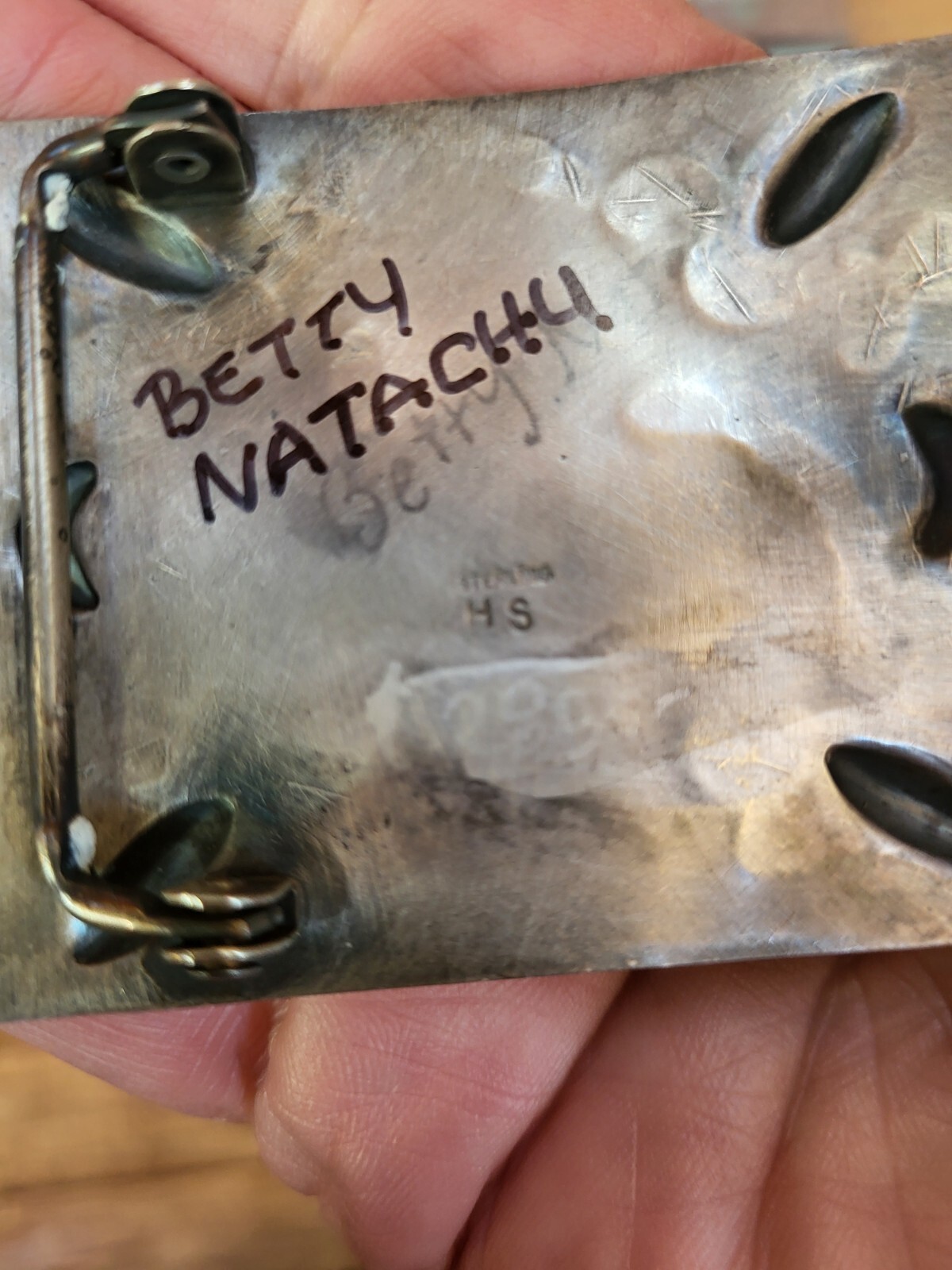 Sterling Silver Buckle Thunderbird SIGNED Rarely … - image 7