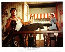 The Way of the Dragon Original Lobby Card Bruce Lee Martial Arts Kick Fight 1972