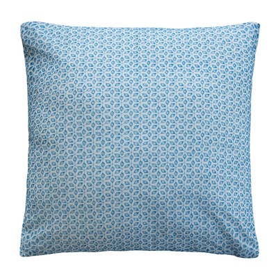 North End Décor Blue Eyelet Lace Euro Sham Pillow Case (Cover Only, 26'' x 26'')