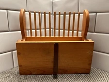 Vintage Handmade Wood Berry Picker Hand Scoop Rake Harvester 10” X 9” X 3.5”