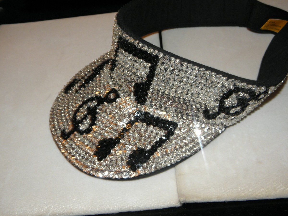NWT silver sequin visor Glitter Sequin Visor - Silver - Walmart.com main image 4
