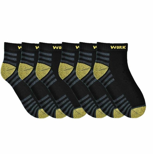 Calcetines de trabajo para hombre súper suaves súper cómodos enriquecidos con algodón enriquecido con tripulación talla 7-11 - Imagen 3 de 5