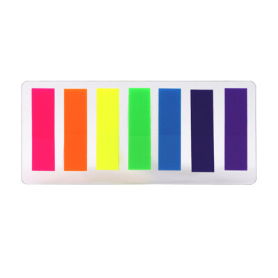 Shaped Page Marker Colorful Index Tabs Fluorescent Sticky E5Y5
