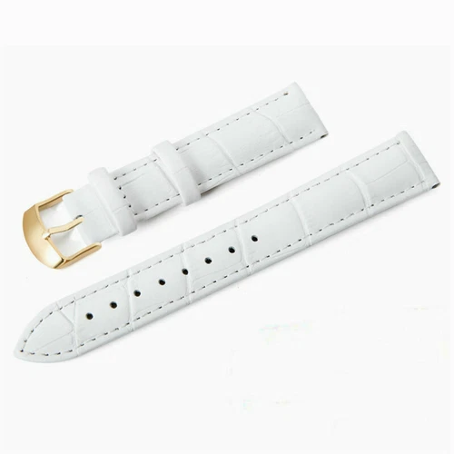 Cinturino orologio donna unisex PU pelle morbida cinturini con fibbia metallo 8mm-20mm classico - Foto 5 di 19