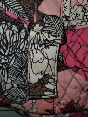 Vera Bradley Medium satin lined quilted Backpack in Mocha  display picture 2
