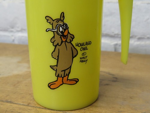 2 mugs vintage Walt Kelly's HOWLAND OWL BEAUREGARD HOUND mug / pogo possum comic - Picture 2 of 11