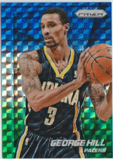 2014 Panini Prizm - George Hill Blue Green Mosaic Prizm #43