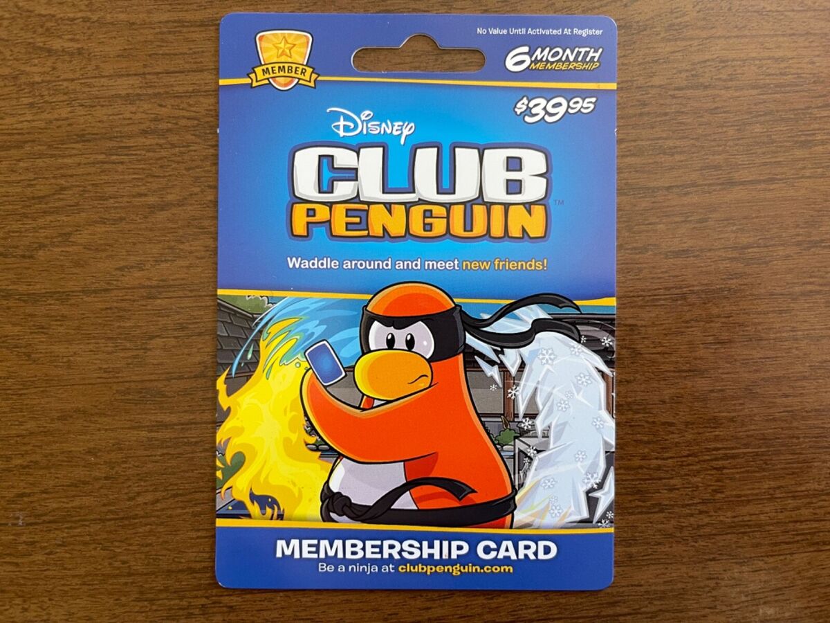 Disney Interactive Studios - Club Penguin 6-Month Membership Card