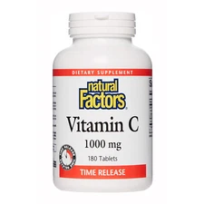 Natural Factors - Vitamin C 1000mg Time Release, Potent Antioxidant,180 Tabs